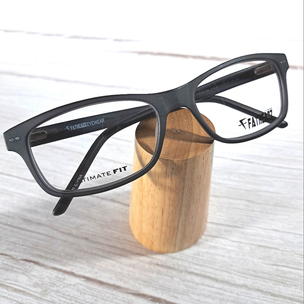 NEW Fatheadz Eyeglass Frame Men Rx'able glasses large face head Gray 60-18-150